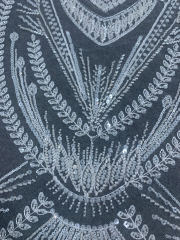 New style 100% polyester fancy beaded embroidery bridal laces fabrics