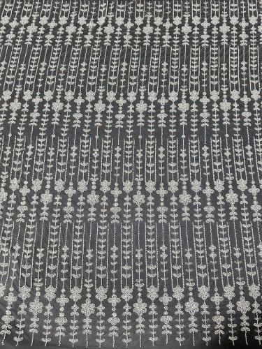 wholesale price beaded fabric embroidery lace for wedding dress