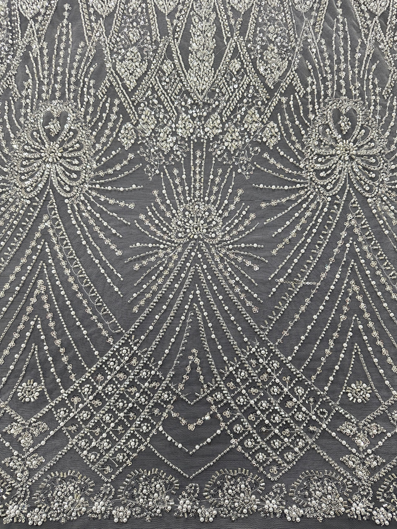New hot selling design net laces with sequins beaded lace wedding bridal embroidery fabric
