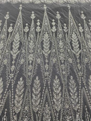 New hot selling design net laces with sequins beaded lace wedding bridal embroidery fabric