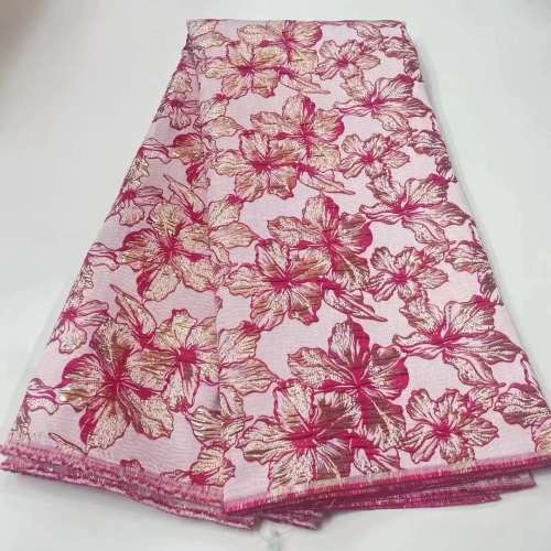 Wholesale Africa sequin textile fabric beaded lace for wedding dress
