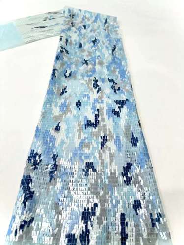 luxury glitter Sequins Best Selling new model African sequins evening dress fdesign abric