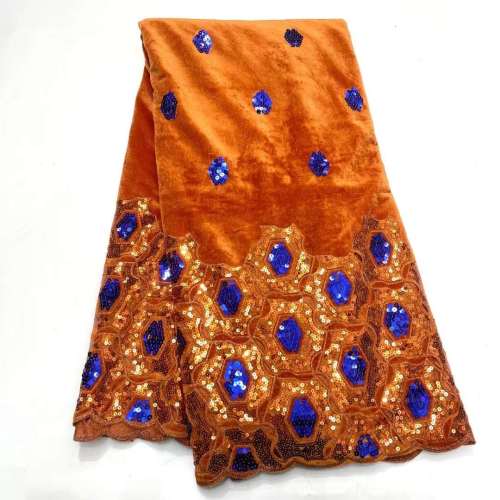 The gorgeous nigerian sequins tulle Polyester colorful embroidery tulle wedding gowns Dress lace Fabric
