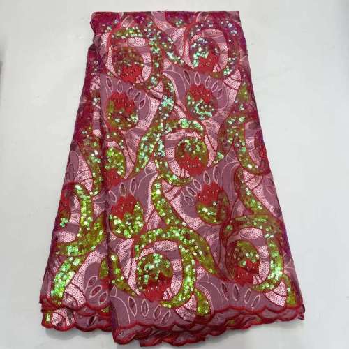 luxury glitter Sequins Best Selling new model African sequins evening dress fdesign abric