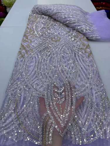 luxury glitter Sequins Best Selling new model African sequins evening dress fdesign abric