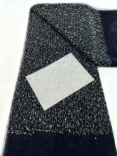 best selling good quality new design heavy beaded lace fabric