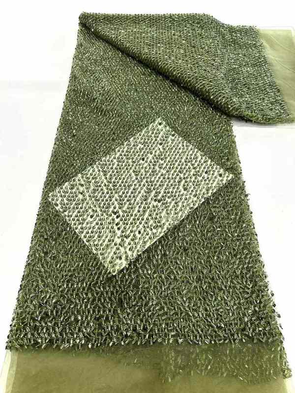 best selling good quality new design heavy beaded lace fabric