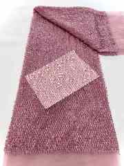 best selling good quality new design heavy beaded lace fabric