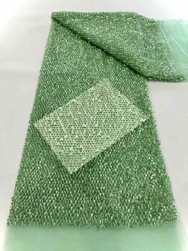 best selling good quality new design heavy beaded lace fabric