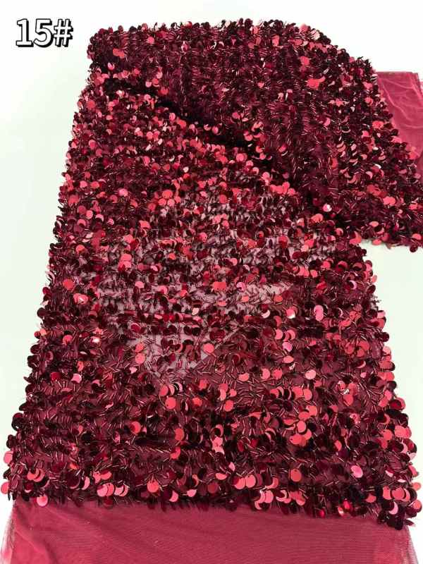 best selling good quality new design heavy beaded lace fabric