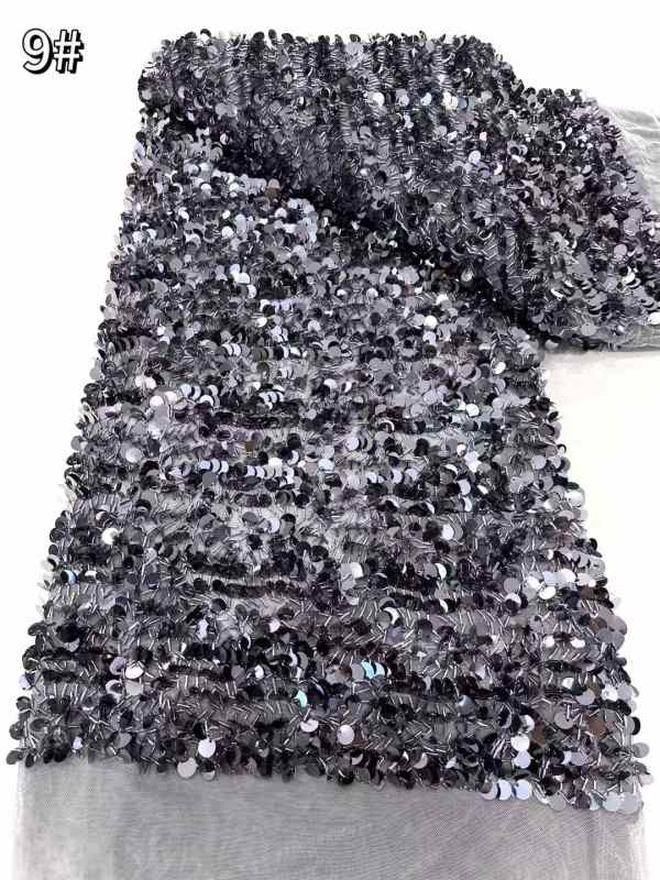 best selling good quality new design heavy beaded lace fabric