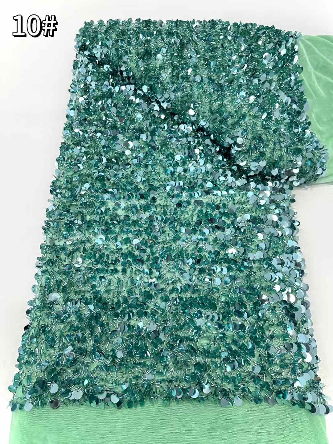 best selling good quality new design heavy beaded lace fabric