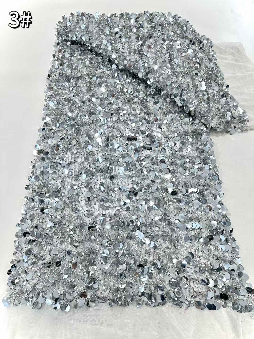 best selling good quality new design heavy beaded lace fabric