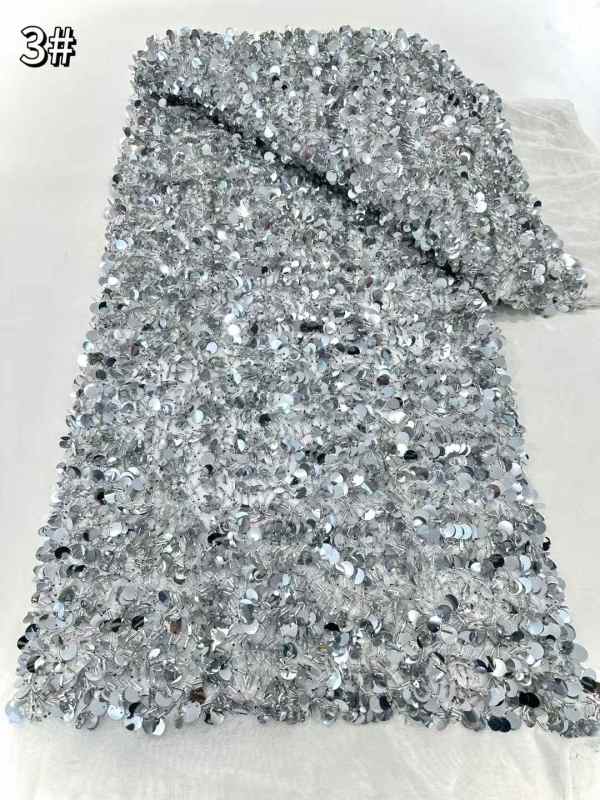 best selling good quality new design heavy beaded lace fabric