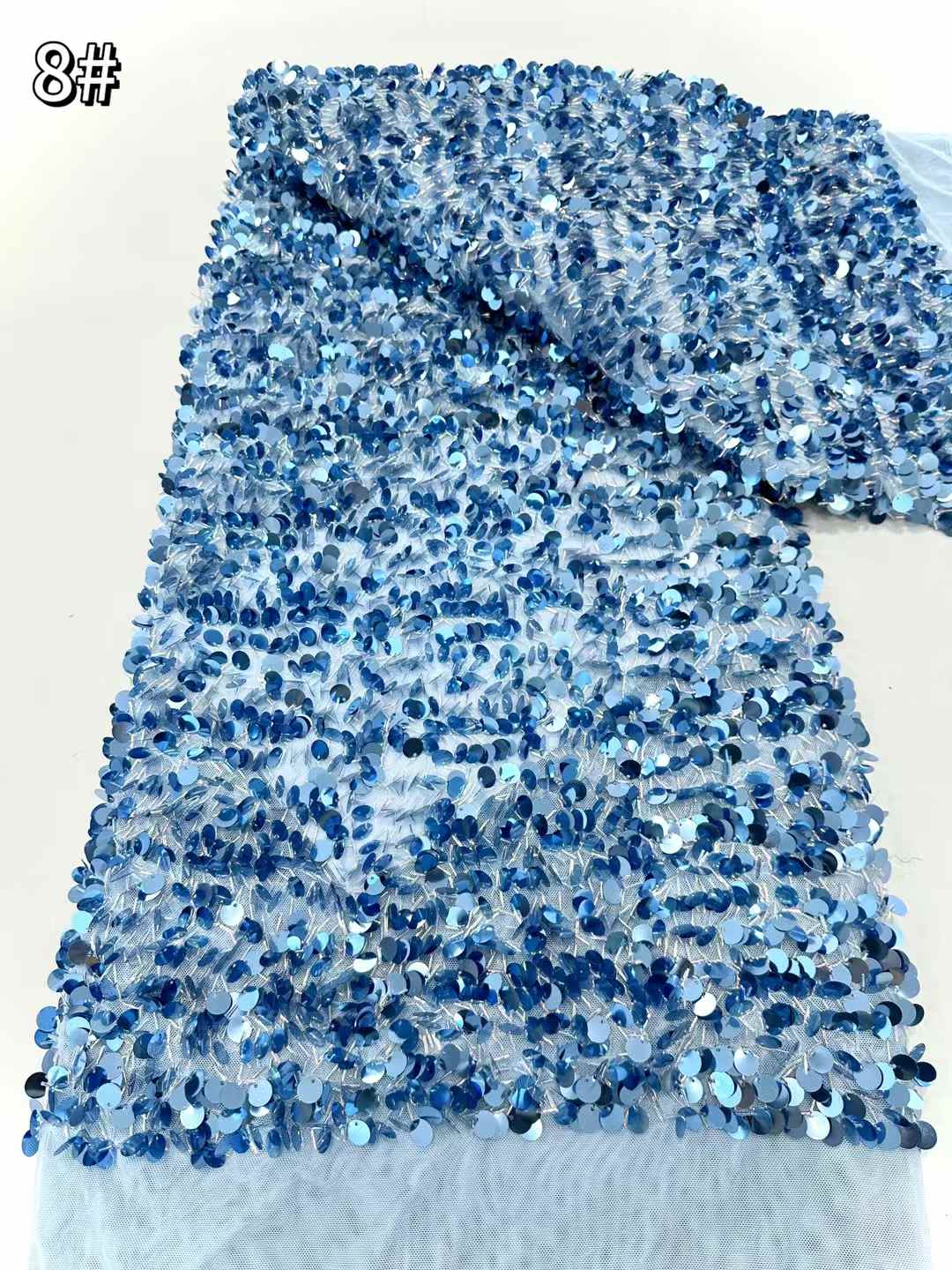 best selling good quality new design heavy beaded lace fabric