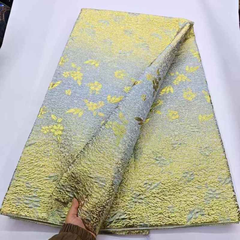 Affordable high quality lace fabric with beads pearls and sequins wedding dress lace fabric