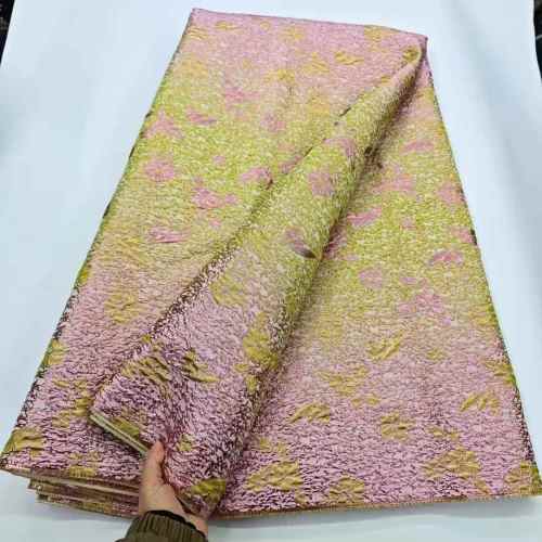 Affordable high quality lace fabric with beads pearls and sequins wedding dress lace fabric