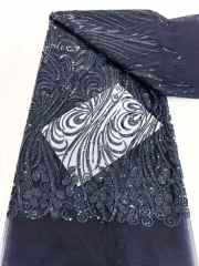 wholesale price heavy beaded and stones embroidered fabric embroidery lace fabric for wedding evening dress