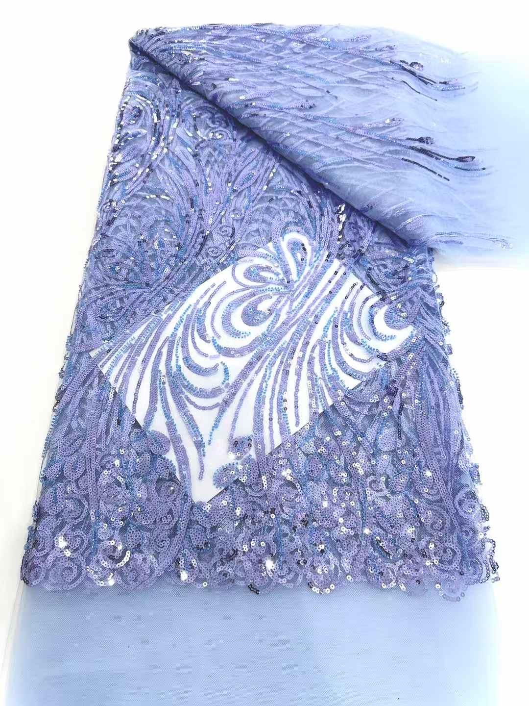 wholesale price heavy beaded and stones embroidered fabric embroidery lace fabric for wedding evening dress