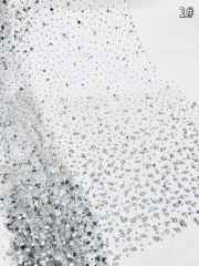 European style sequins embroidered wedding high density lace dress