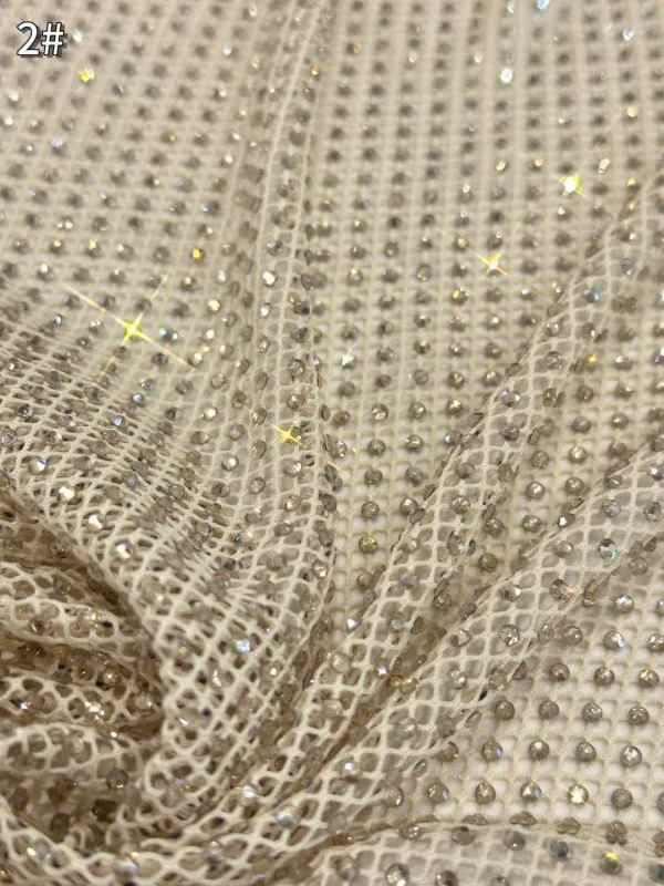 European style sequins embroidered wedding high density lace dress