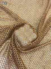 Affordable high quality lace fabric with beads pearls and sequins wedding dress lace fabric