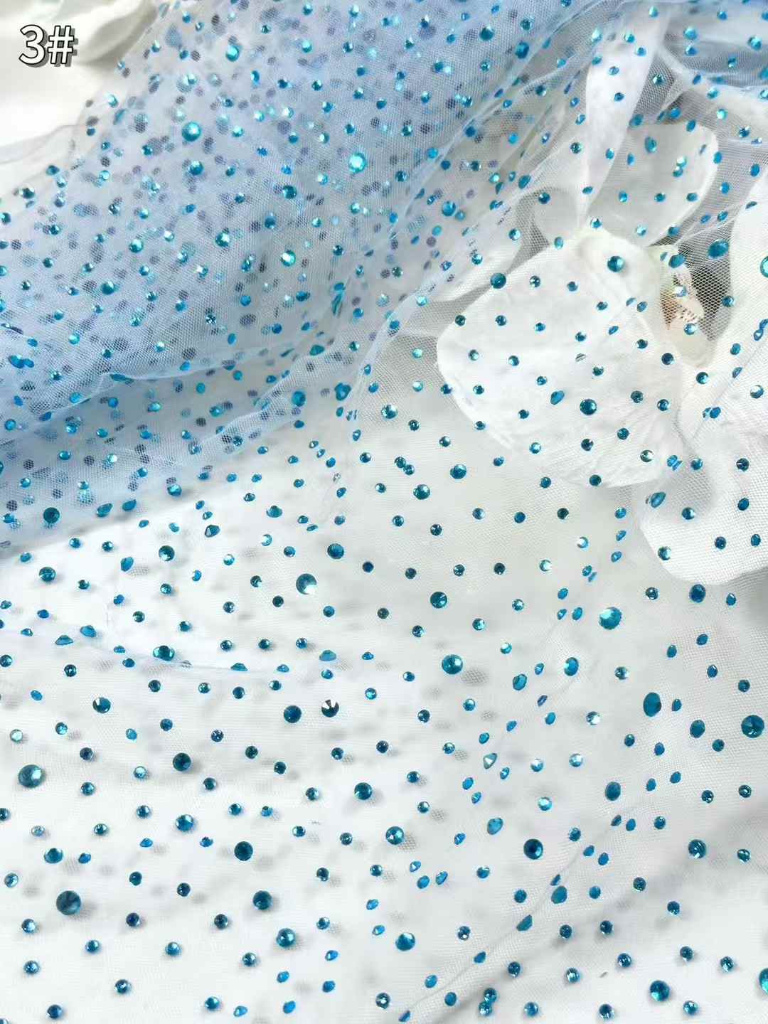 Affordable high quality lace fabric with beads pearls and sequins wedding dress lace fabric