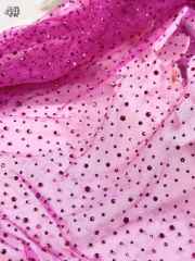 Affordable high quality lace fabric with beads pearls and sequins wedding dress lace fabric