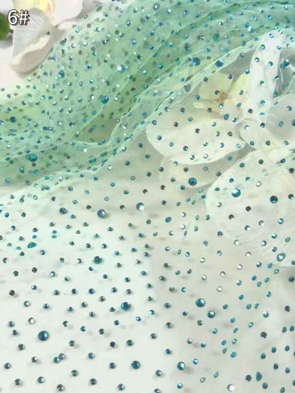 Affordable high quality lace fabric with beads pearls and sequins wedding dress lace fabric