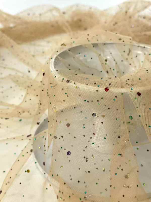 Affordable high quality lace fabric with beads pearls and sequins wedding dress lace fabric