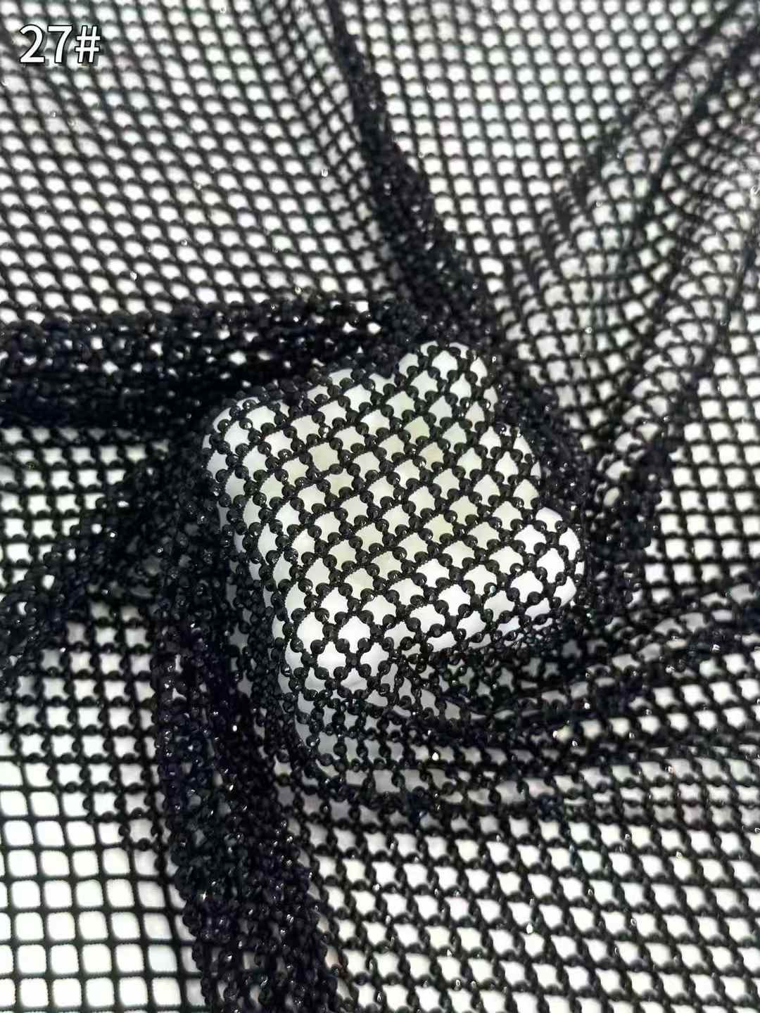 Affordable high quality lace fabric with beads pearls and sequins wedding dress lace fabric