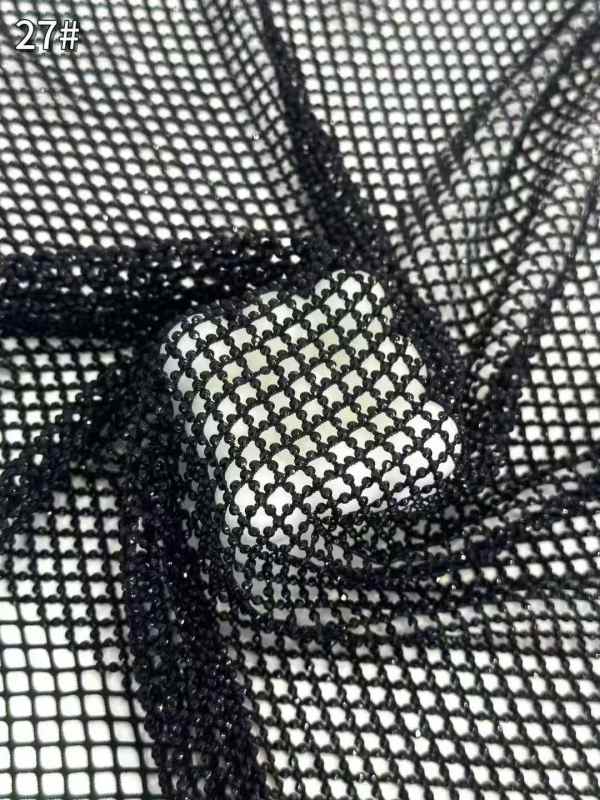 Affordable high quality lace fabric with beads pearls and sequins wedding dress lace fabric