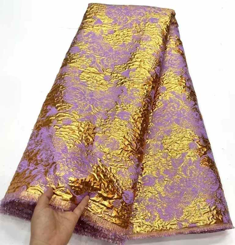 Affordable high quality lace fabric with beads pearls and sequins wedding dress lace fabric
