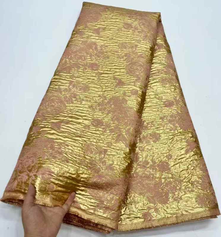 Affordable high quality lace fabric with beads pearls and sequins wedding dress lace fabric