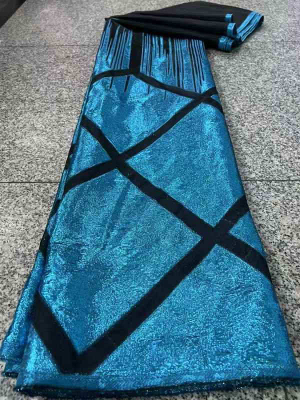 Affordable high quality lace fabric with beads pearls and sequins wedding dress lace fabric