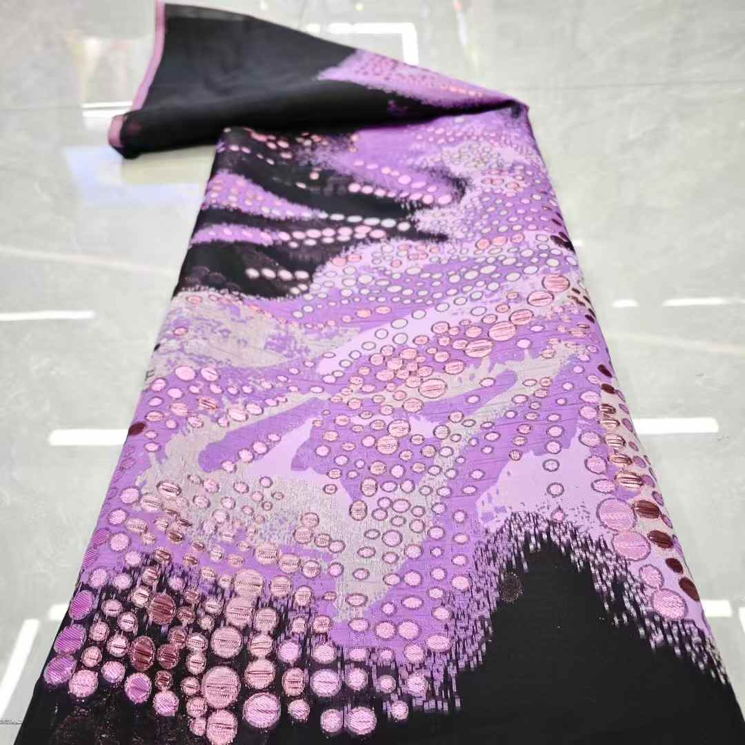 Affordable high quality lace fabric with beads pearls and sequins wedding dress lace fabric