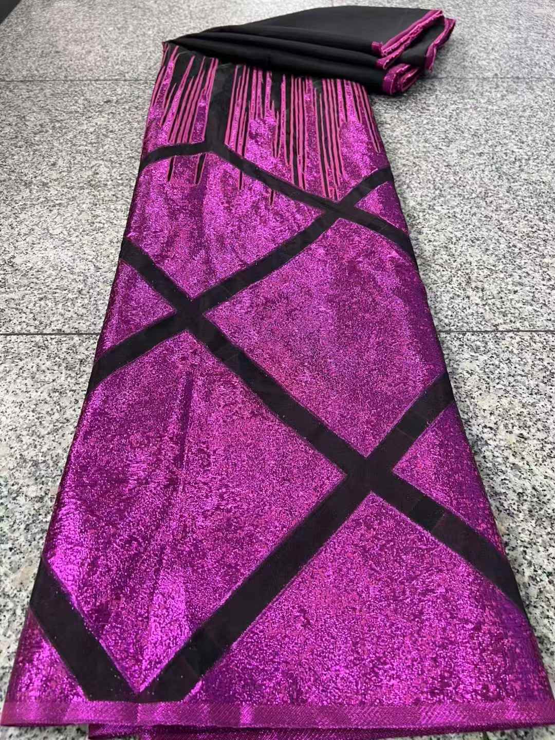 Affordable high quality lace fabric with beads pearls and sequins wedding dress lace fabric