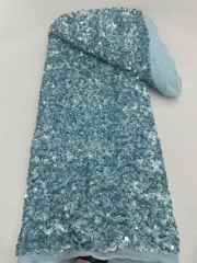 High quality lace fabric with beads and pearl net sequin lace fabric with new design wholesale price