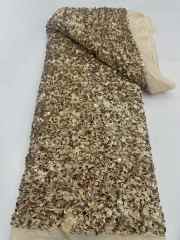 High quality lace fabric with beads and pearl net sequin lace fabric with new design wholesale price