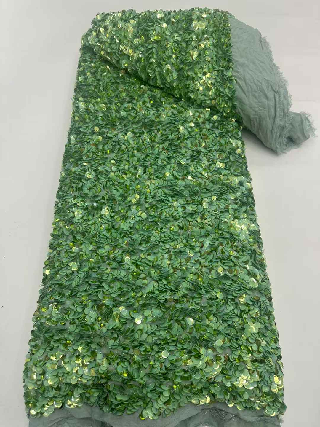 High quality lace fabric with beads and pearl net sequin lace fabric with new design wholesale price