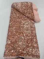 High quality lace fabric with beads and pearl net sequin lace fabric with new design wholesale price