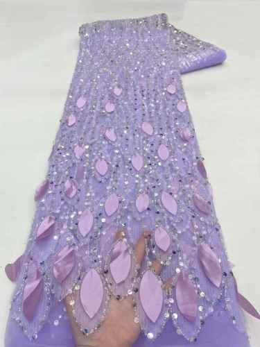 European style sequins embroidered wedding high density lace dress