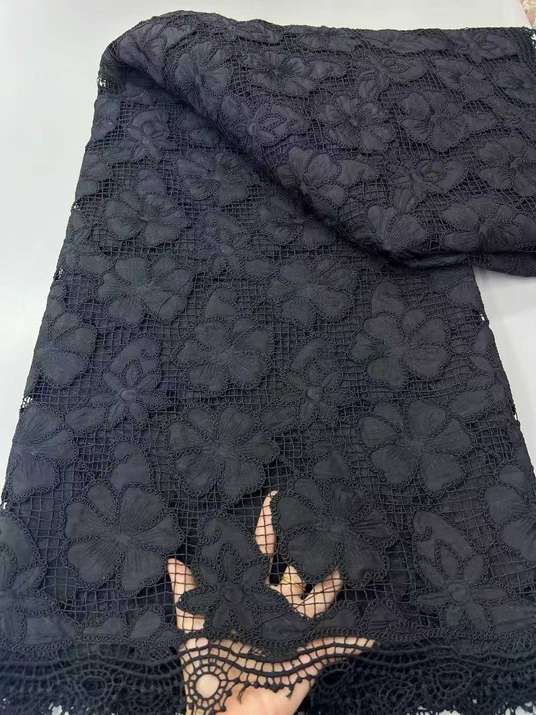 Affordable high quality lace fabric with beads pearls and sequins wedding dress lace fabric