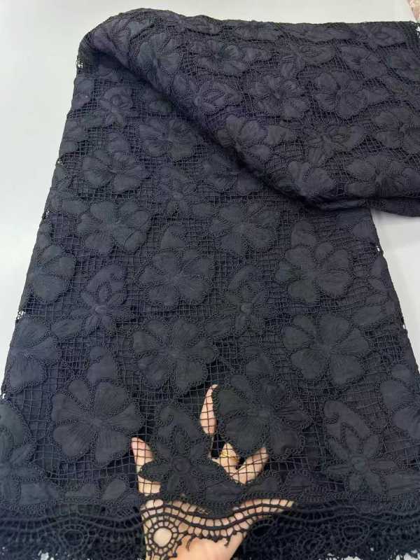 Affordable high quality lace fabric with beads pearls and sequins wedding dress lace fabric