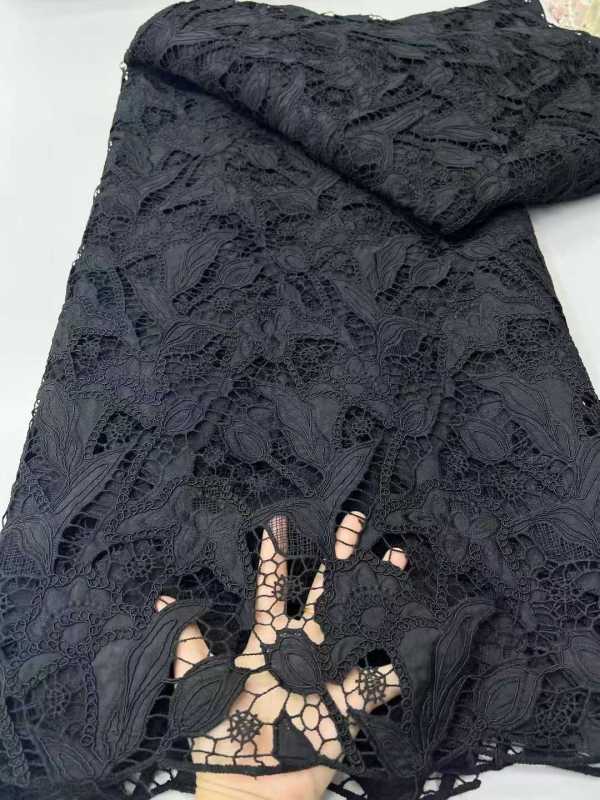 Affordable high quality lace fabric with beads pearls and sequins wedding dress lace fabric