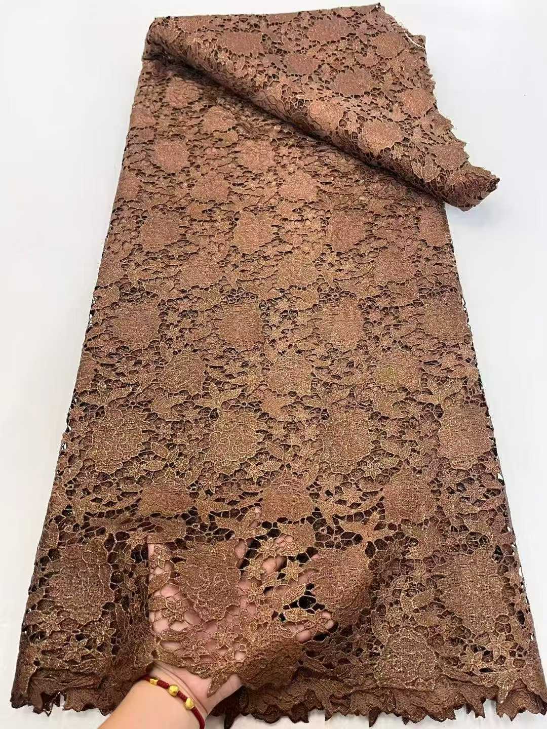 Affordable high quality lace fabric with beads pearls and sequins wedding dress lace fabric