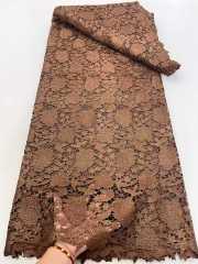 Affordable high quality lace fabric with beads pearls and sequins wedding dress lace fabric