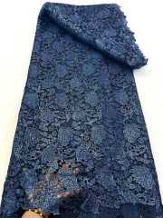 Affordable high quality lace fabric with beads pearls and sequins wedding dress lace fabric