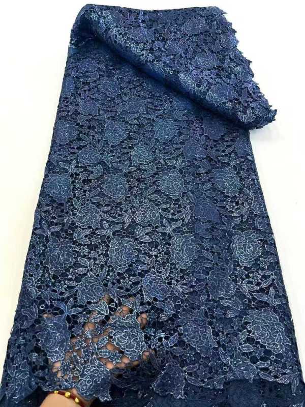 Affordable high quality lace fabric with beads pearls and sequins wedding dress lace fabric