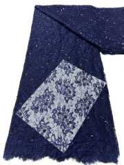 Affordable high quality lace fabric with beads pearls and sequins wedding dress lace fabric